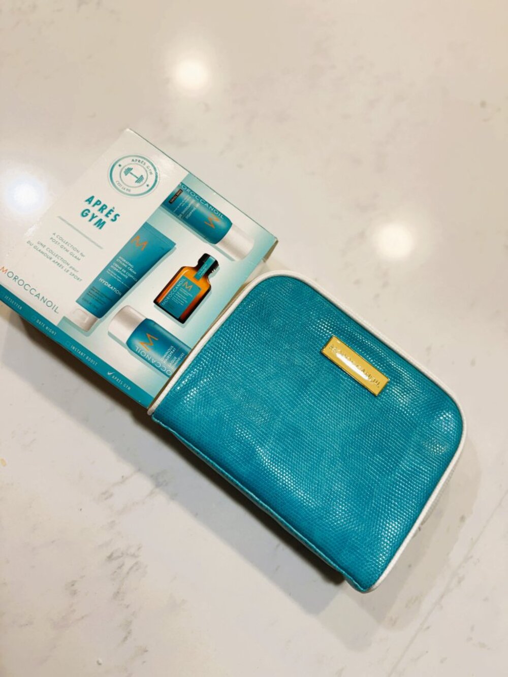 Moroccanoil Après Gym Travel Hair Care Set w/ Cosmetic Bag | NEW - Picture 3 of 7